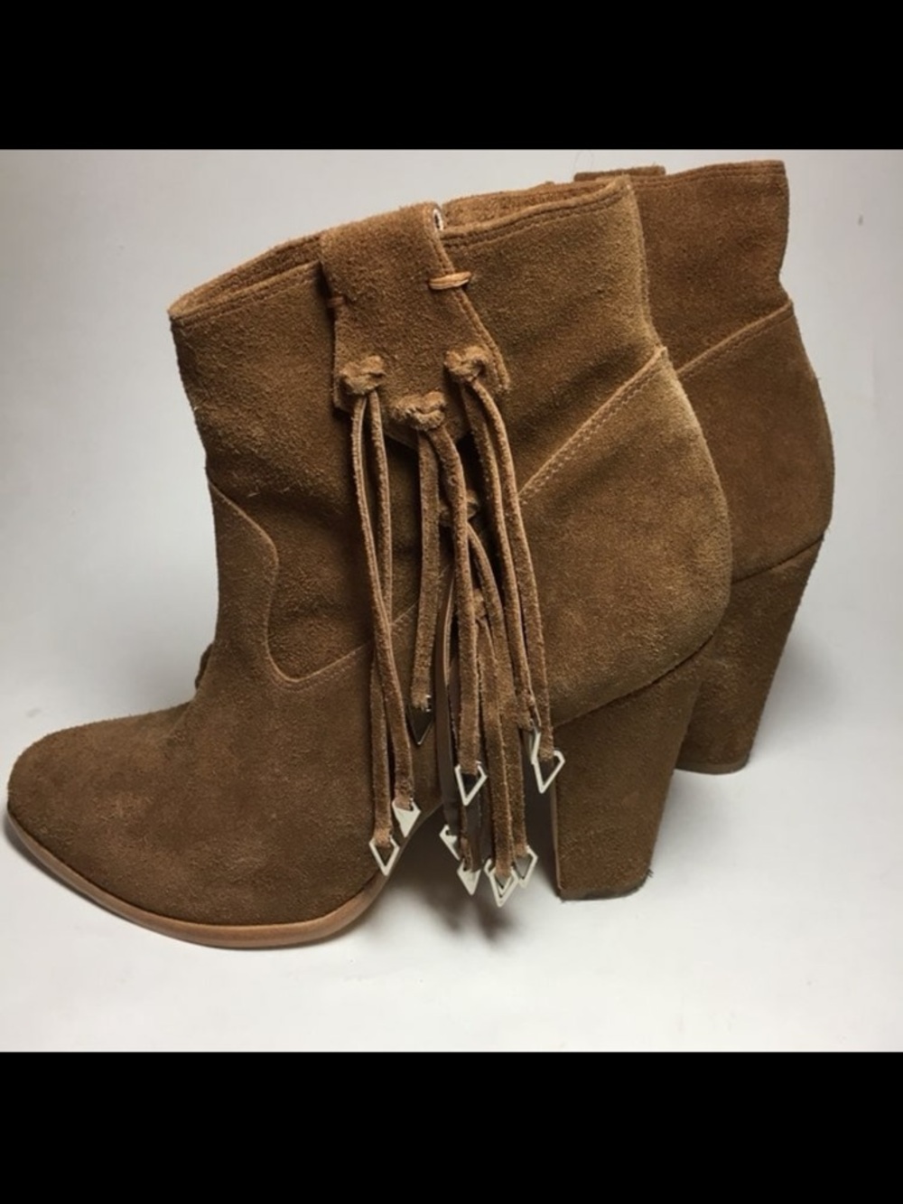 Kate Bosworth Matisse Free People Colab Emma All Leather Bootie Size 9 Tan Honey - Picture 4 of 7